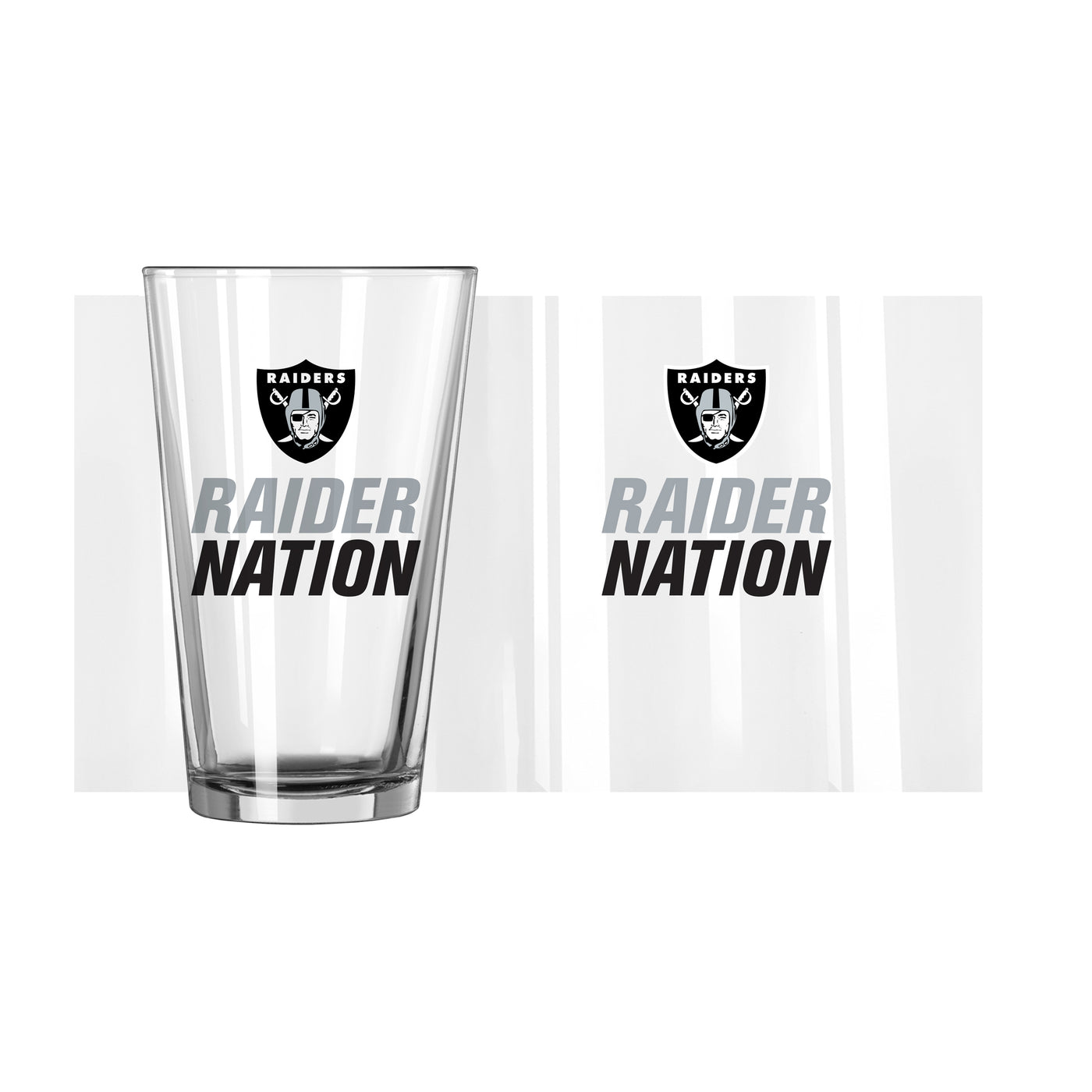 Las Vegas Raiders 16oz Slogan Pint Glass