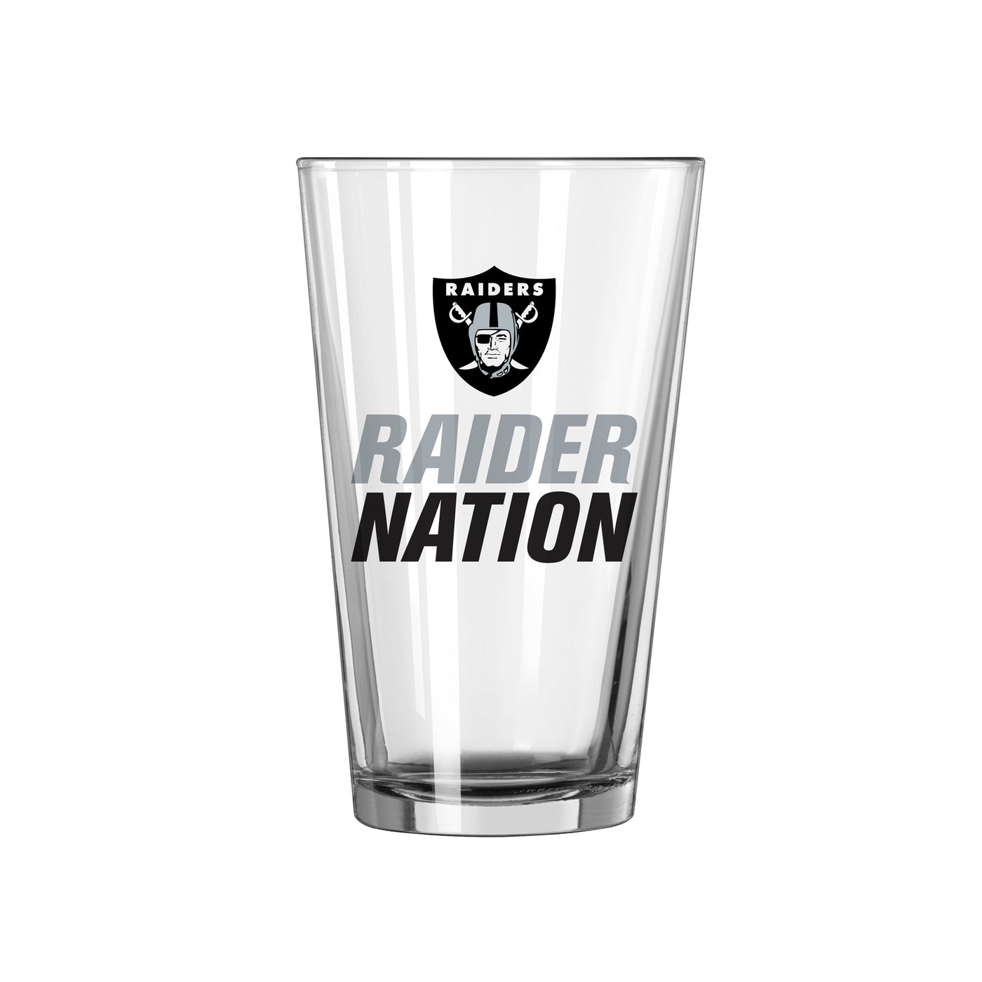 Las Vegas Raiders 16oz Slogan Pint Glass
