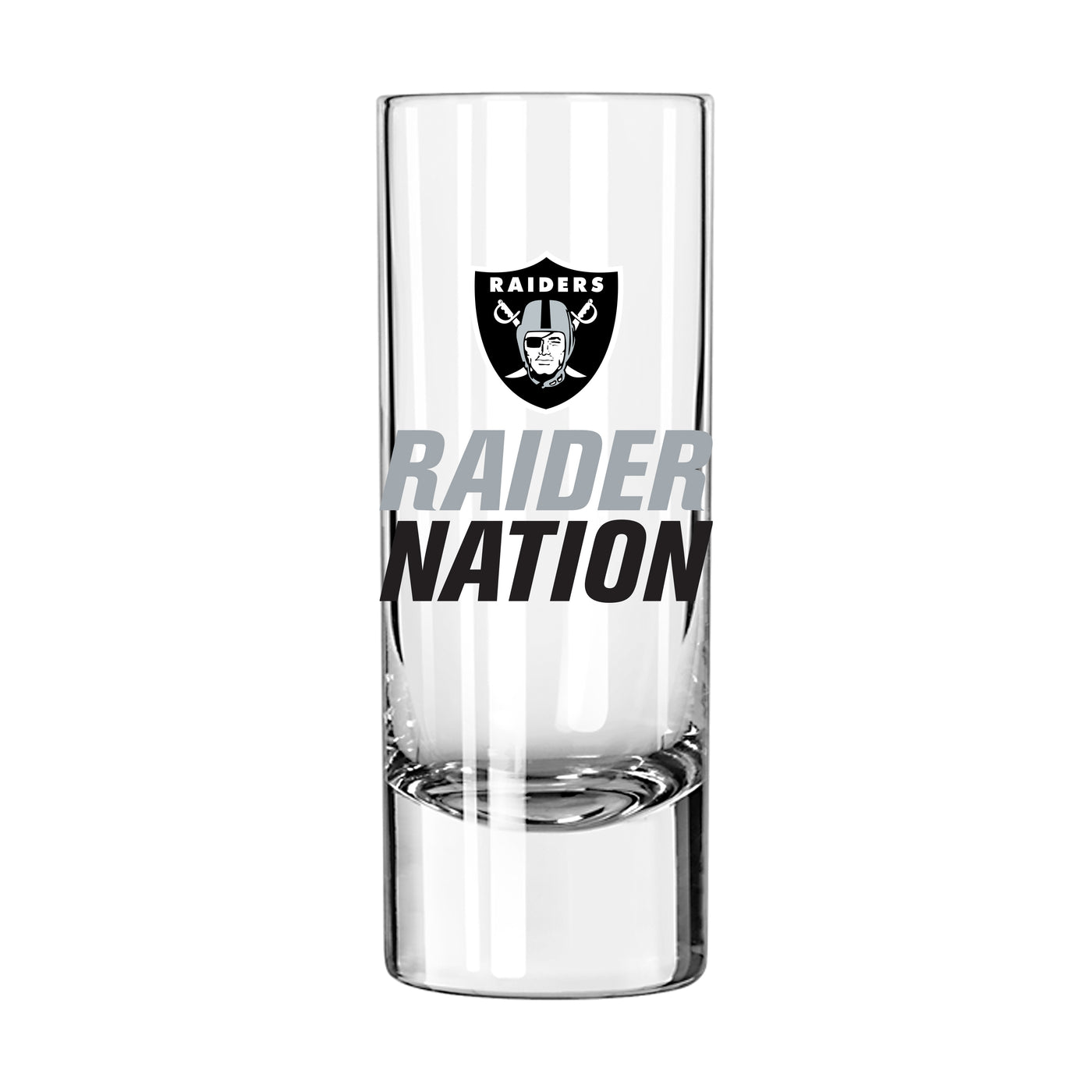 Las Vegas Raiders 2.5oz Slogan Shooter Glass