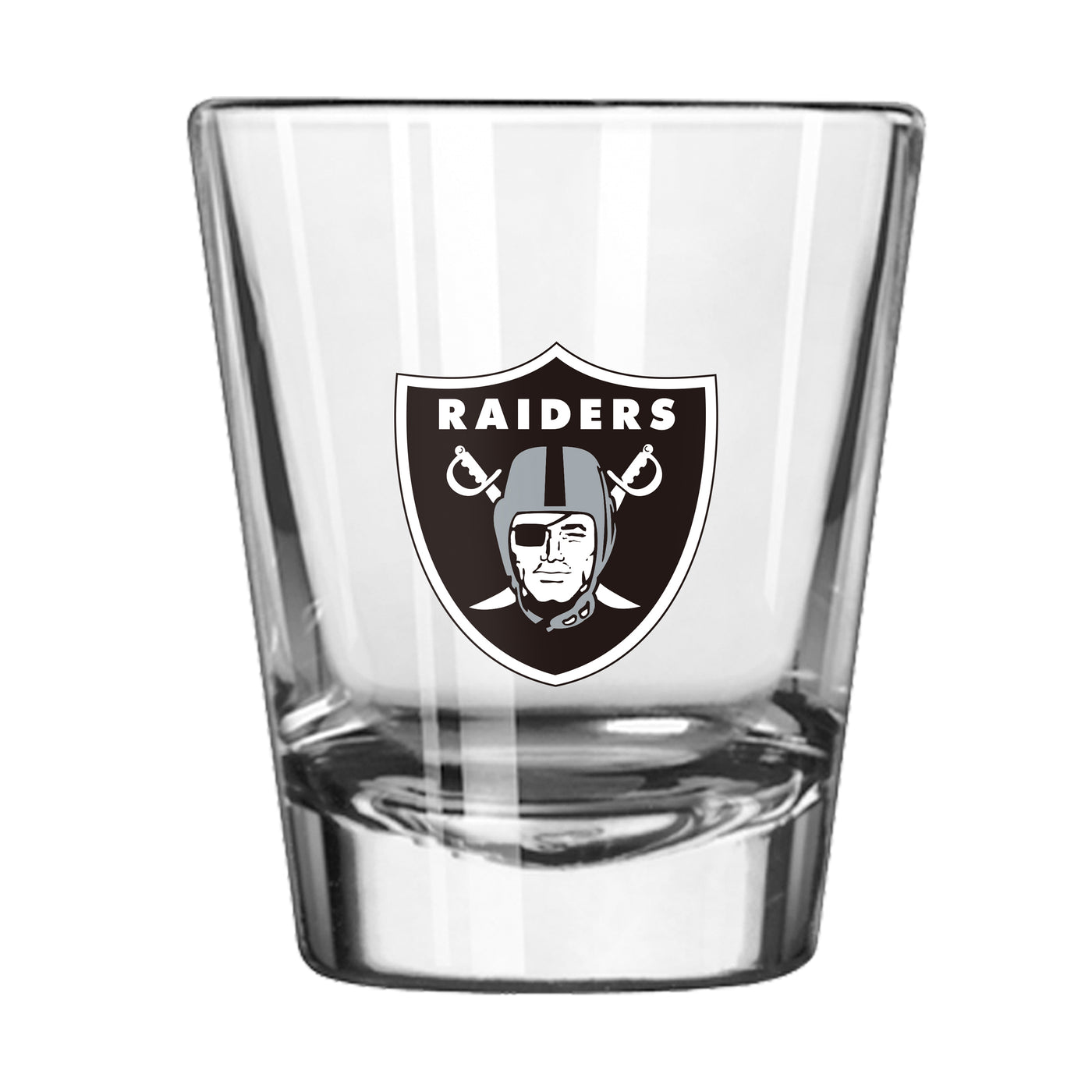 Las Vegas Raiders 2oz Letterman Shot Glass