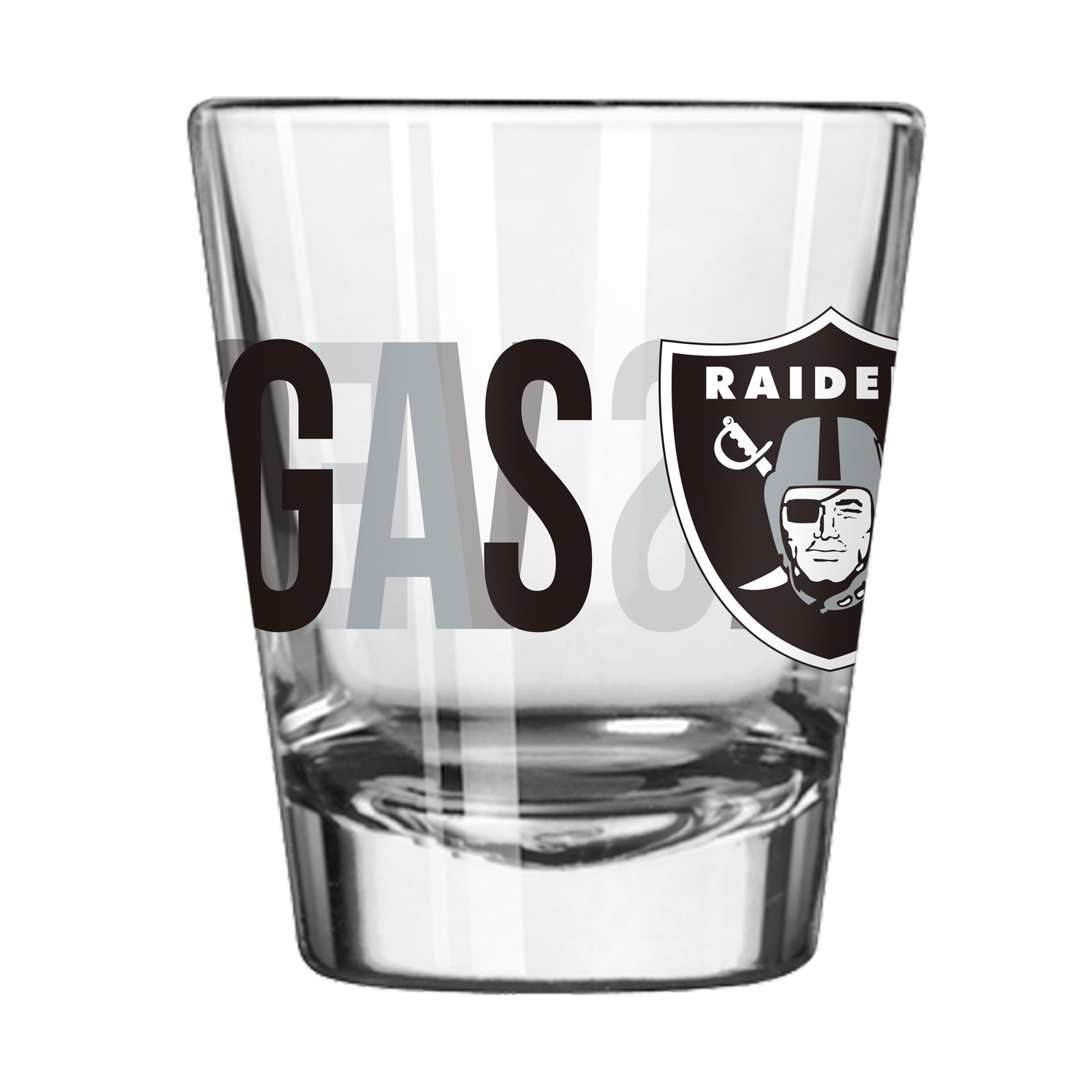Las Vegas Raiders 2oz Overtime Shot Glass