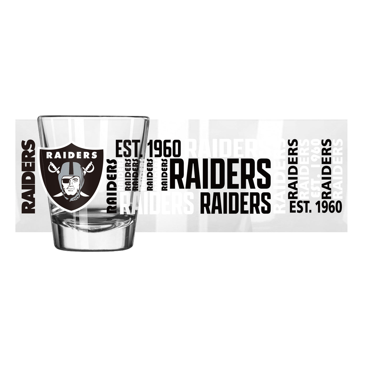 Las Vegas Raiders 2oz Spirit Shot Glass