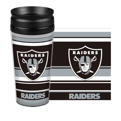 Las Vegas Raiders 14oz Horizontal Plastic Travel Tumbler