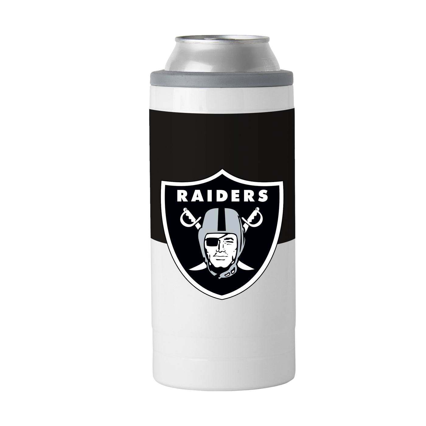 Las Vegas Raiders Colorblock 12oz Slim Can Coolie - Logo Brands