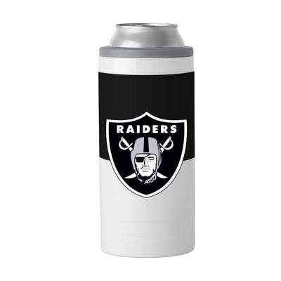 Las Vegas Raiders Colorblock 12oz Slim Can Coolie - Logo Brands