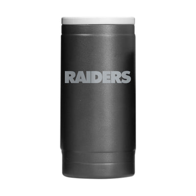 Las Vegas Raiders Flipside Powder Coat Slim Can Coolie - Logo Brands