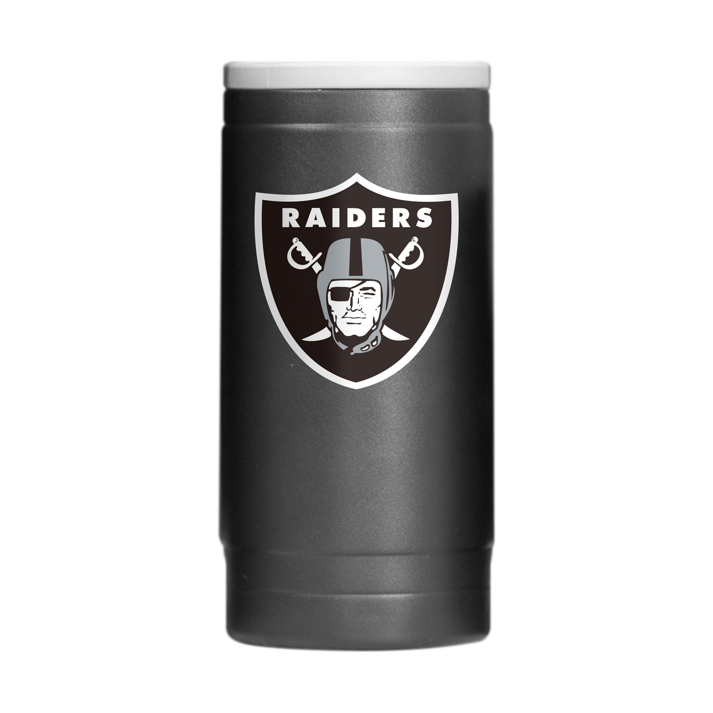 Las Vegas Raiders Flipside Powder Coat Slim Can Coolie - Logo Brands