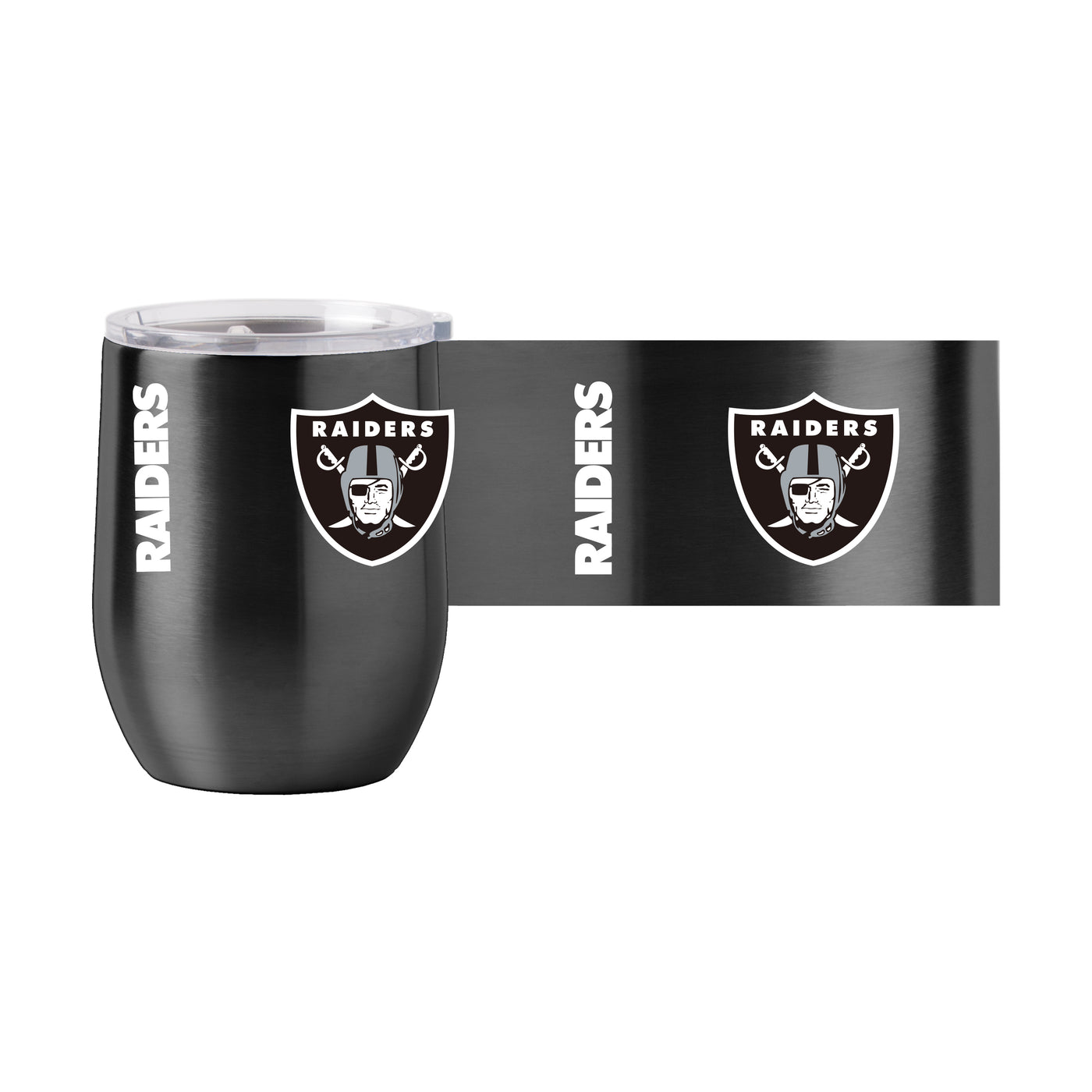 Las Vegas Raiders 16oz Gameday Stainless Curved Beverage - Logo Brands