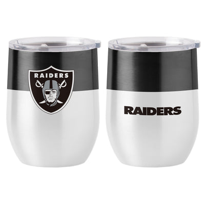Las Vegas Raiders 16oz Colorblock Stainless Curved Beverage - Logo Brands
