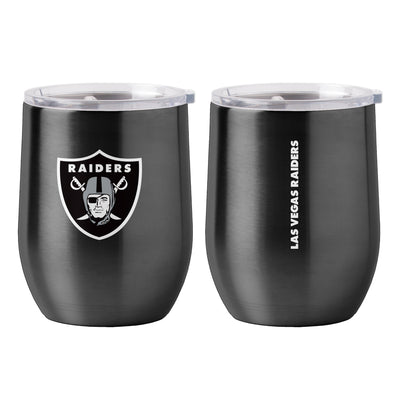 Las Vegas Raiders 16oz Gameday Stainless Curved Beverage - Logo Brands
