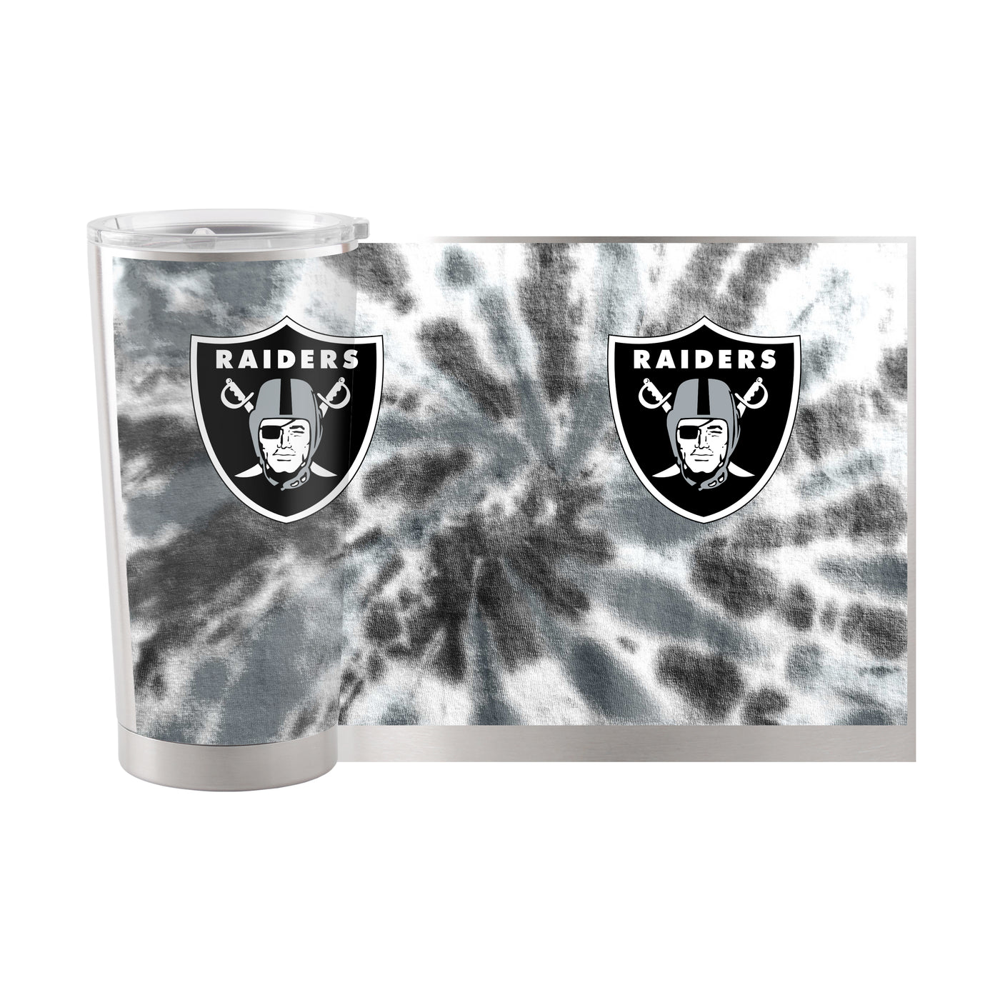 Las Vegas Raiders 20oz Tie Dye Stainless Steel Tumbler