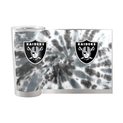 Las Vegas Raiders 20oz Tie Dye Stainless Steel Tumbler