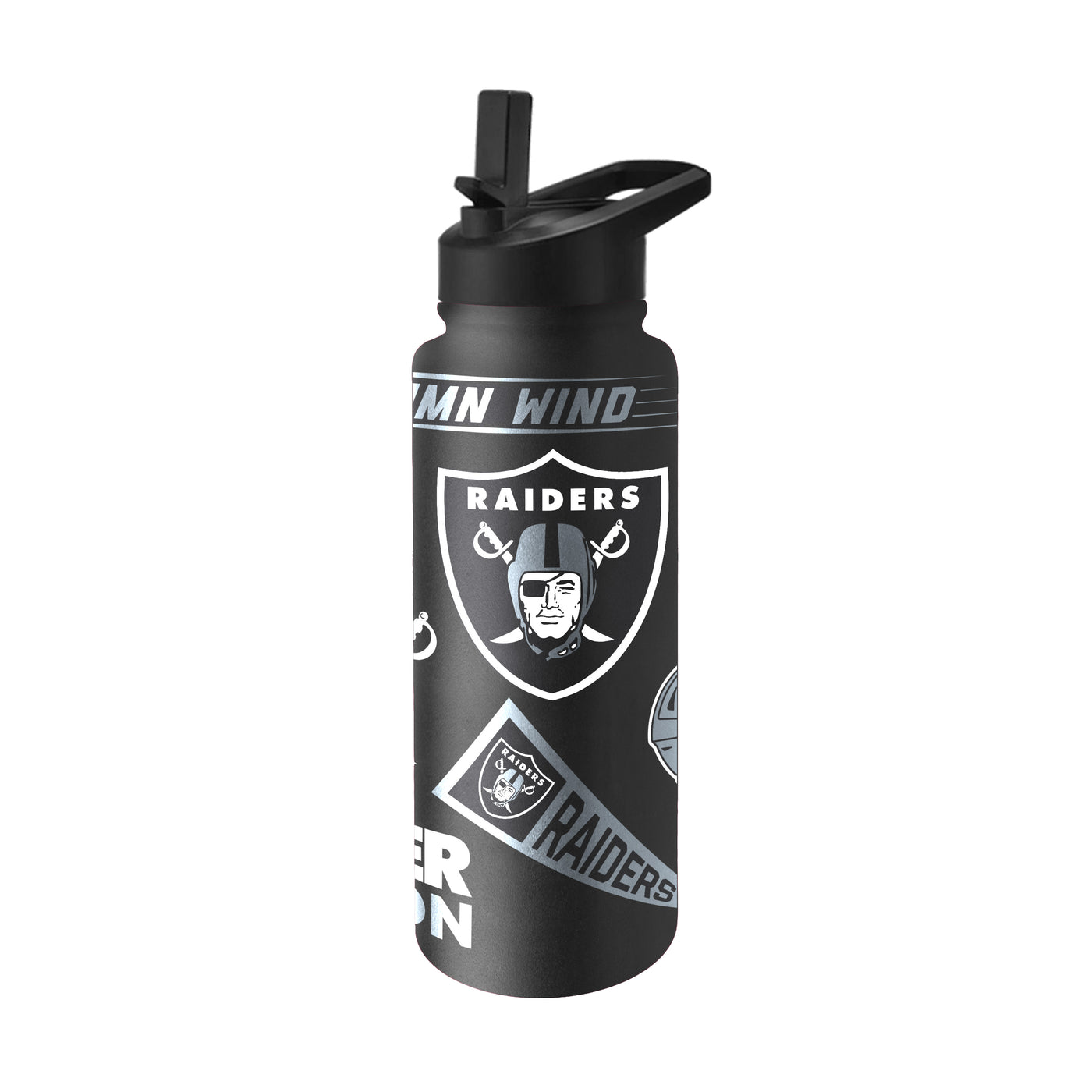 Las Vegas Raiders Alternate Black 34oz Native Quencher Bottle
