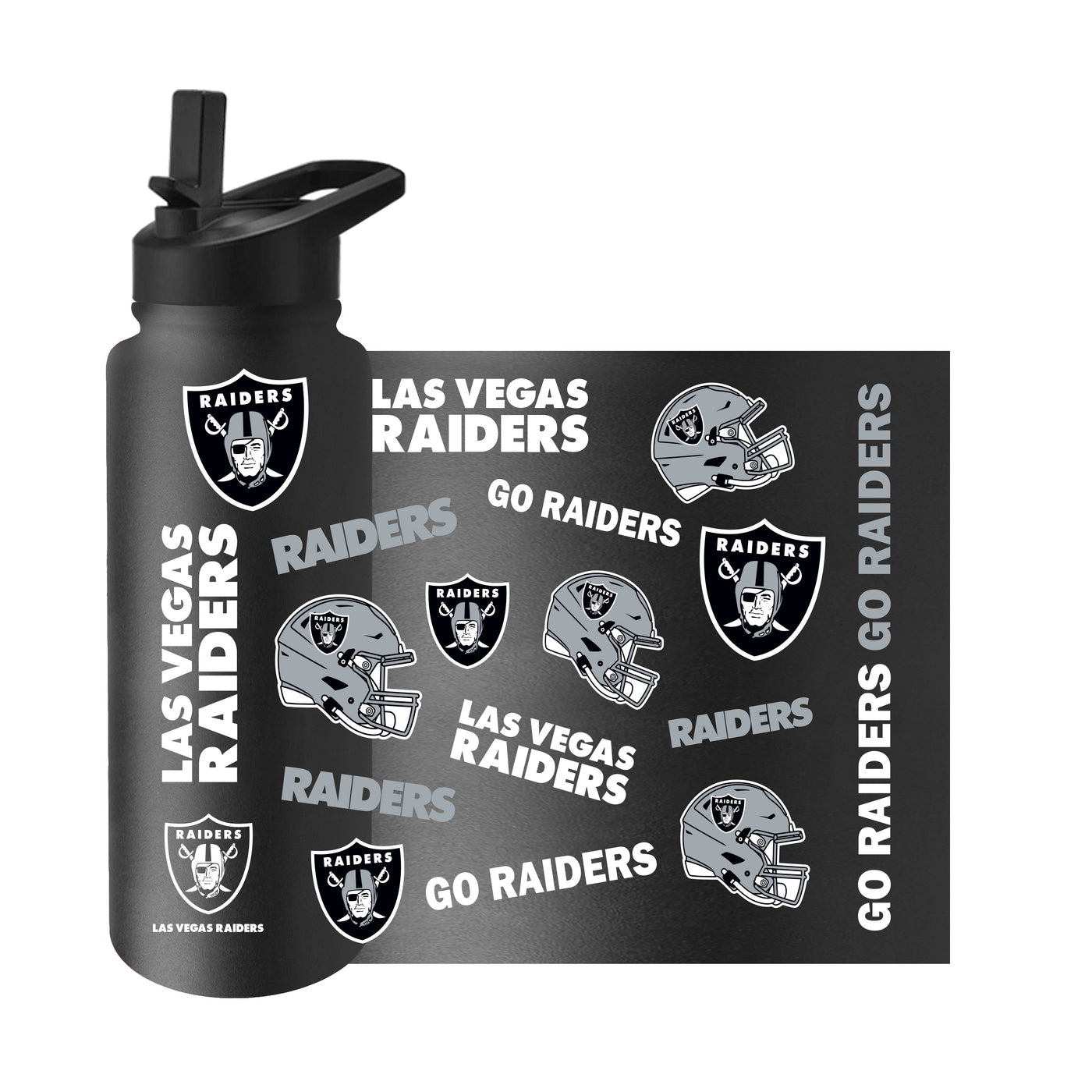 Las Vegas Raiders 34oz Native Quencher Bottle