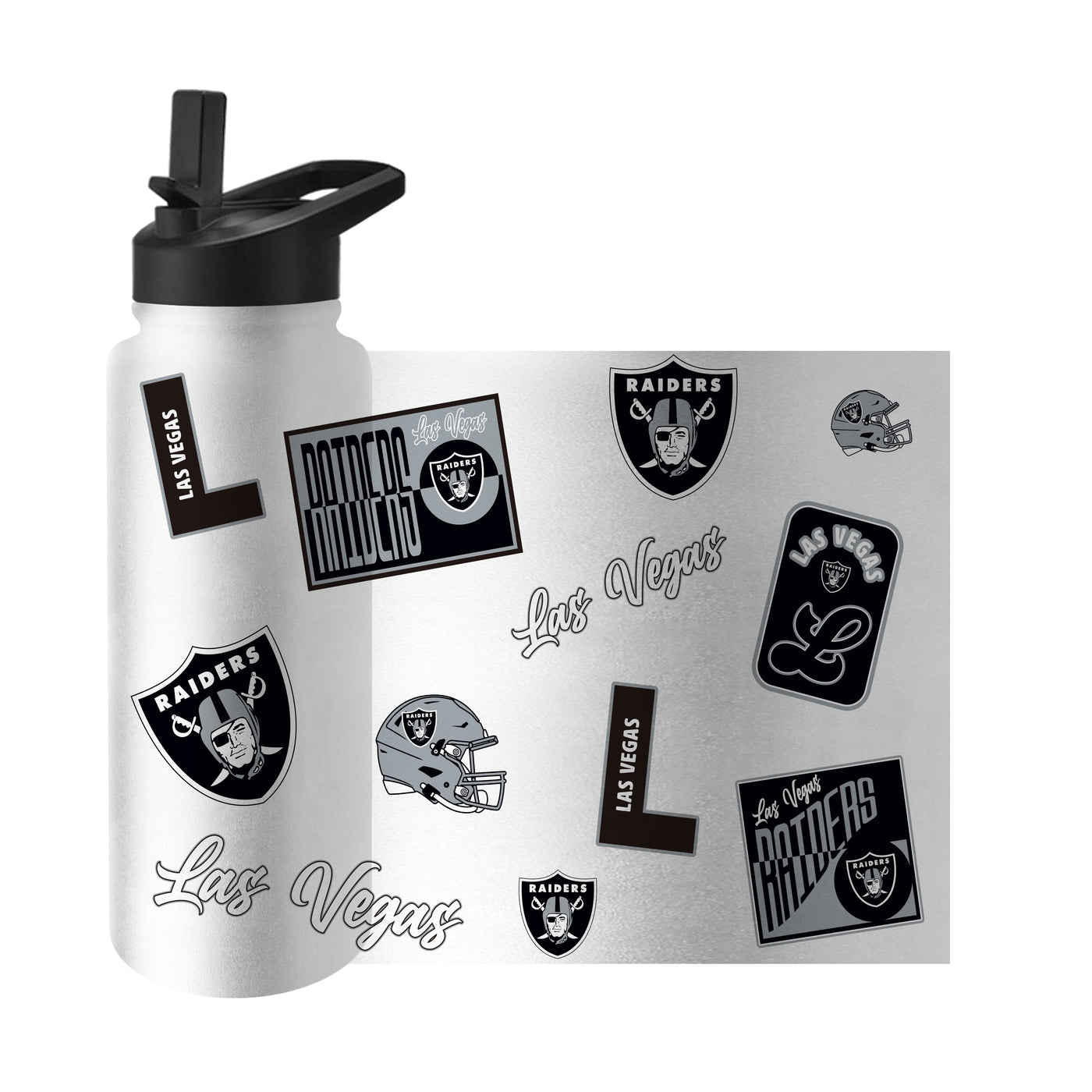 Las Vegas Raiders Dreamweave 34oz Quencher Bottle