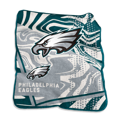 Philadelphia Eagles Swirl Raschel Throw