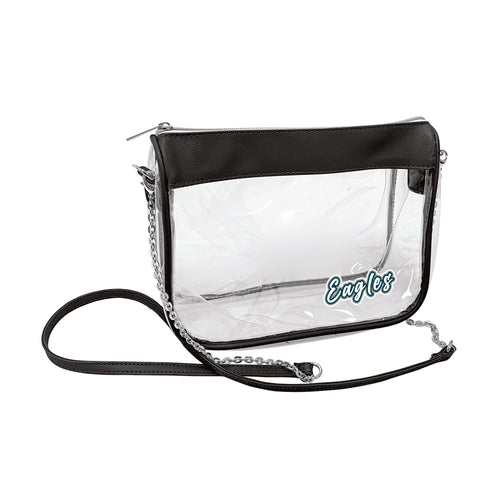 Philadelphia Eagles Hype clear bag by Logo Brands with team logo and bold design, perfect for game day or stadium security.