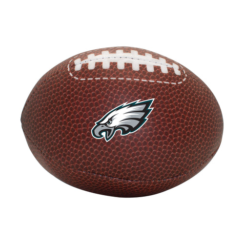 Philadelphia Eagles micro soft football recreation toy by Logo Brands, featuring team logo and realistic football design.
