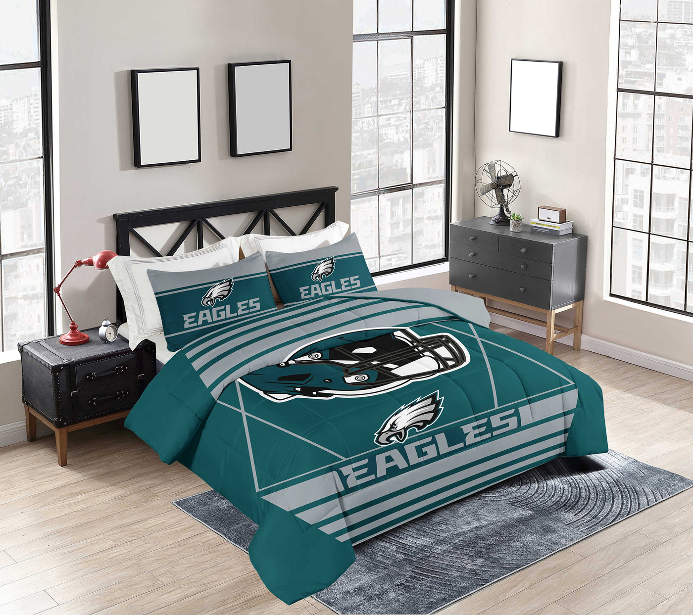 Philadelphia Eagles Crosser Comforter Set Full/Queen