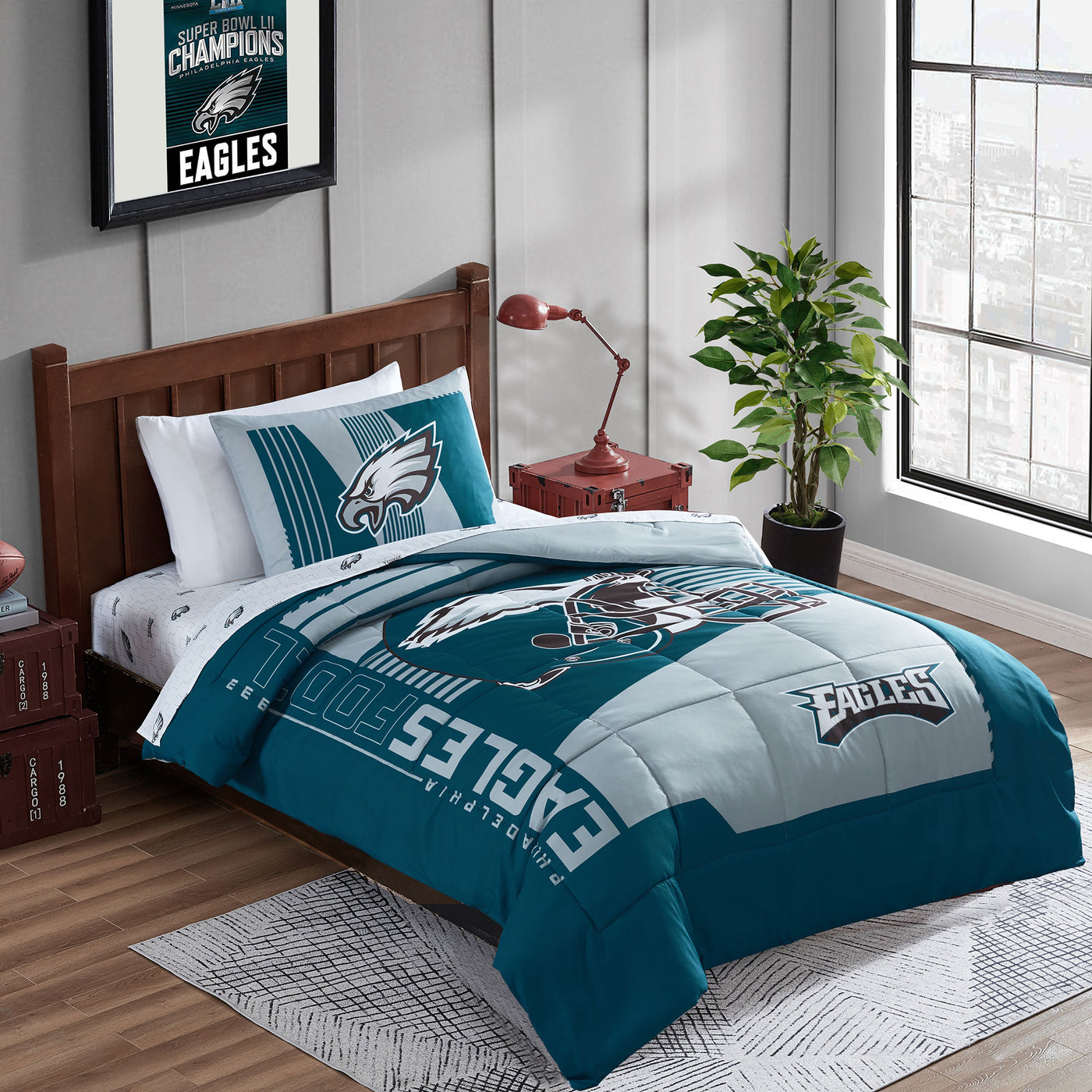 Philadelphia Eagles Status Bed In A Bag Twin