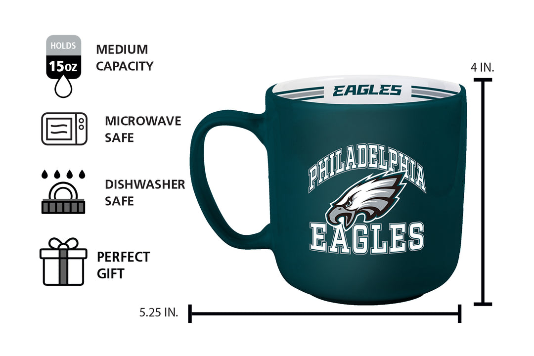 Philadelphia Eagles 15oz Stripe Mug | Logo Brands