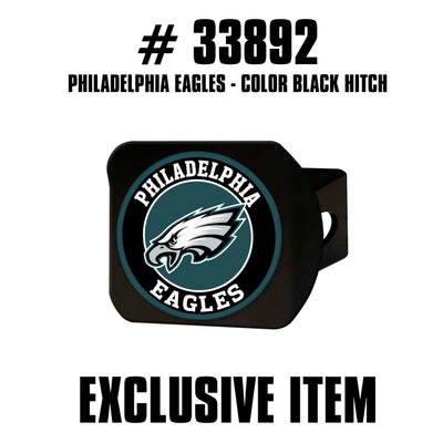 TRINITY NFL - Philadelphia Eagles Color on Black Hitch Cover