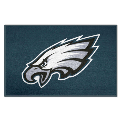 Philadelphia Eagles starter mat by Logo Brands featuring the team logo and green background, ideal for game day decor.