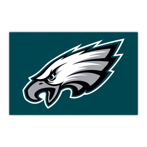 Philadelphia Eagles HiDef Rookie NFL mat by Logo Brands, featuring team logo and vibrant design, perfect for sports fans.