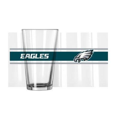 Philadelphia Eagles 16oz Stripe Pint Glass