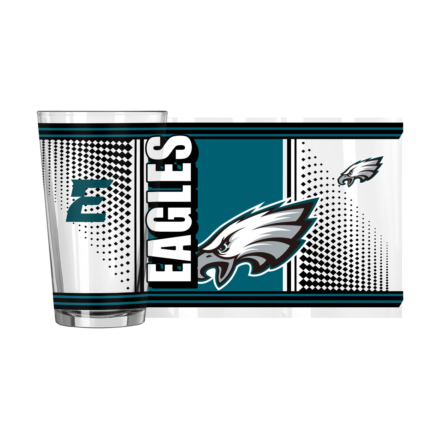 Philadelphia Eagles 16oz Hero Pint Glass