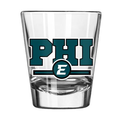 Philadelphia Eagles 2oz Letterman Shot Glass
