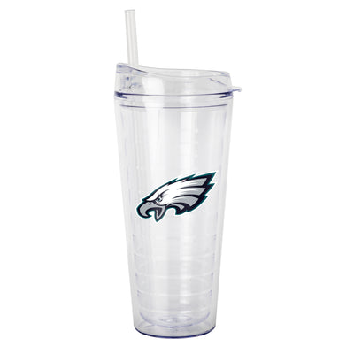 Philadelphia Eagles 22oz Flipside Dbl Wall Clear Tumbler