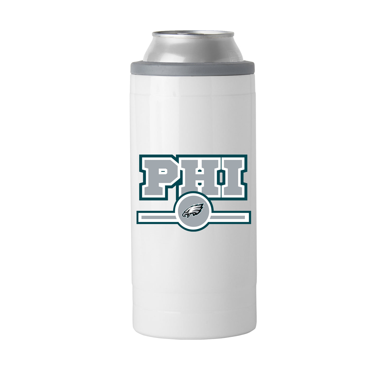 Philadelphia Eagles Letterman 12 oz Slim Can Coolie