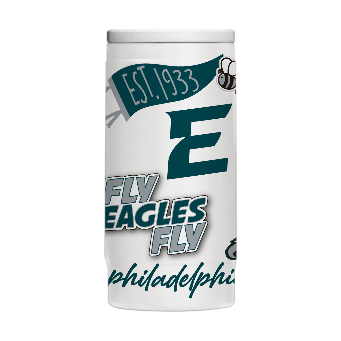 Philadelphia Eagles 12oz Native Powdercoat SlimCan Coolie