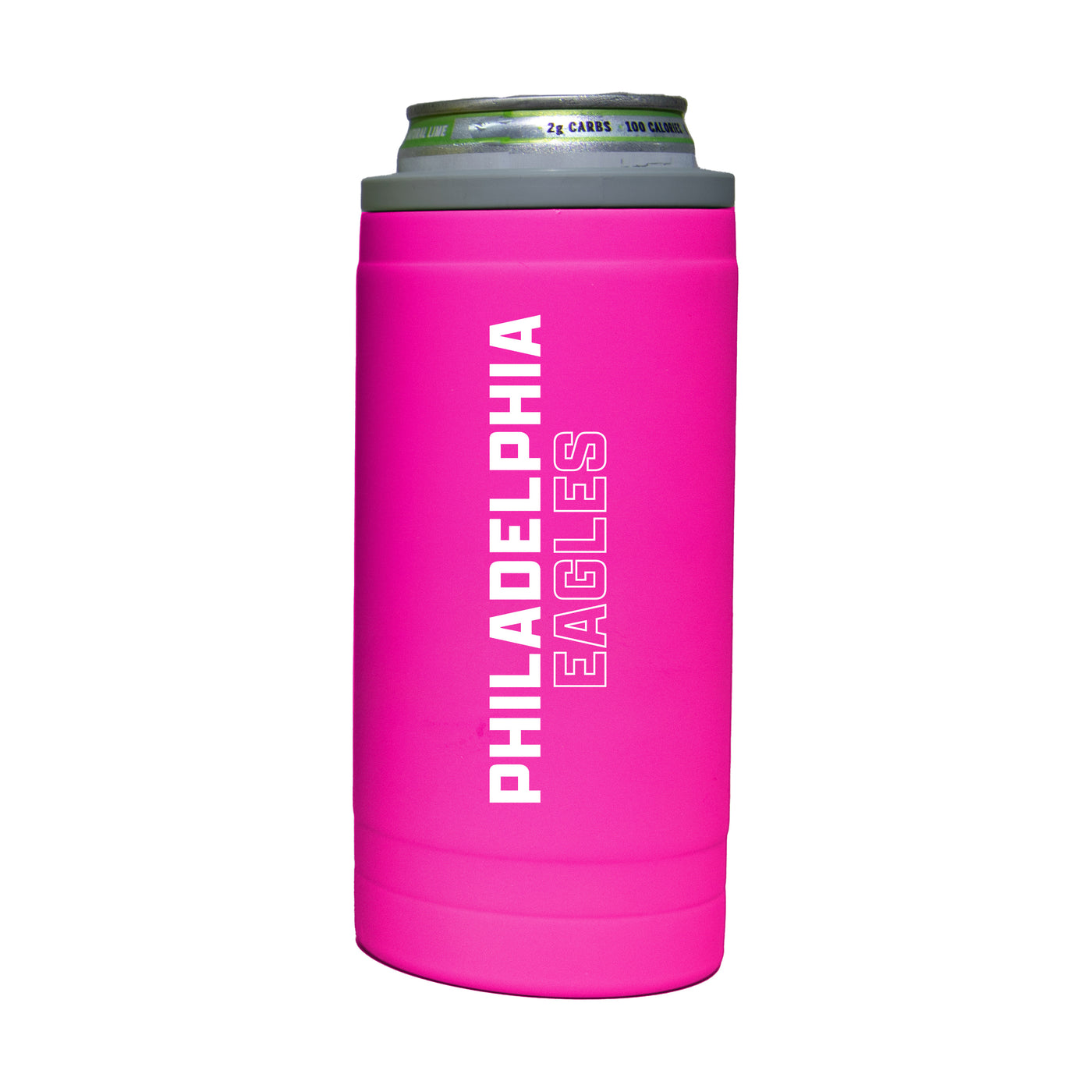 Philadelphia Eagles 12oz Electric Stacked Soft Touch Slim Coolie