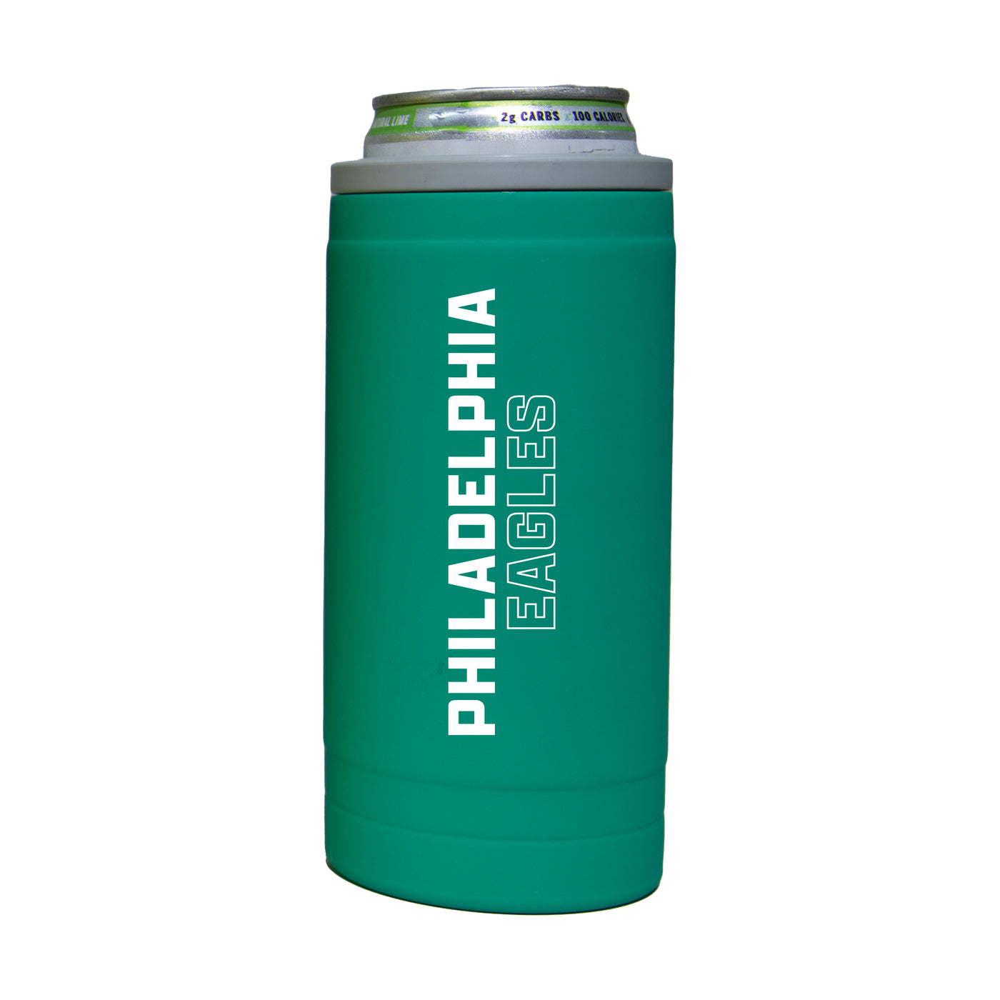 Philadelphia Eagles 12oz Optic Stacked Soft Touch Slim Coolie