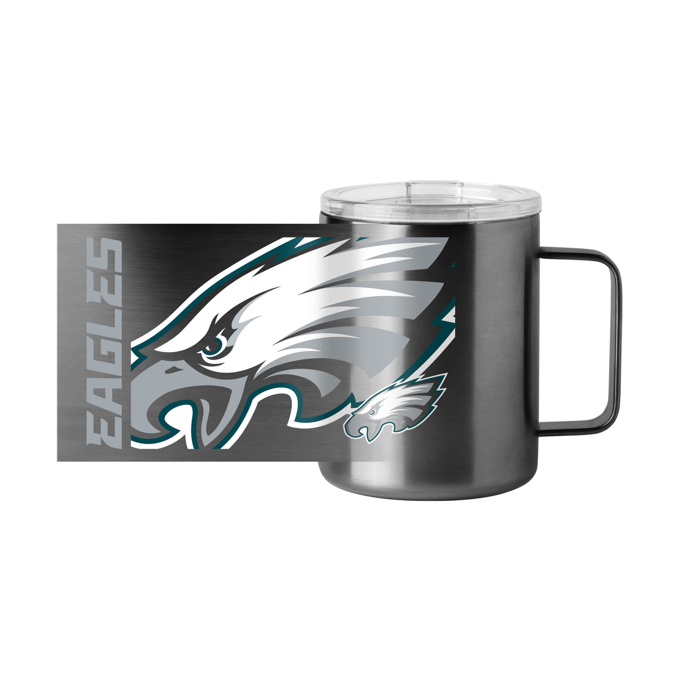 Philadelphia Eagles Black 15oz Hype Stainless Steel Mug