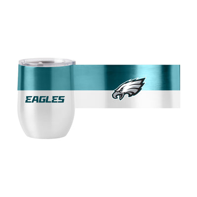 Philadelphia Eagles Colorblock 16oz Stainless Curved Beverage - Logo Brands