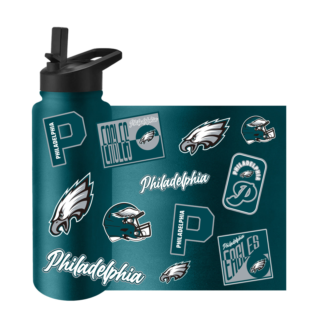 Philadelphia Eagles 34oz Dreamweave Quencher Bottle