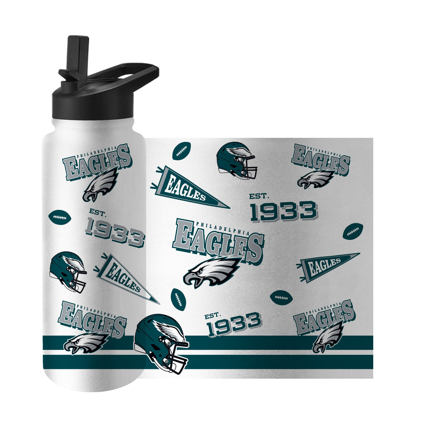 Philadelphia Eagles 34oz TJX Native Quencher Bottle