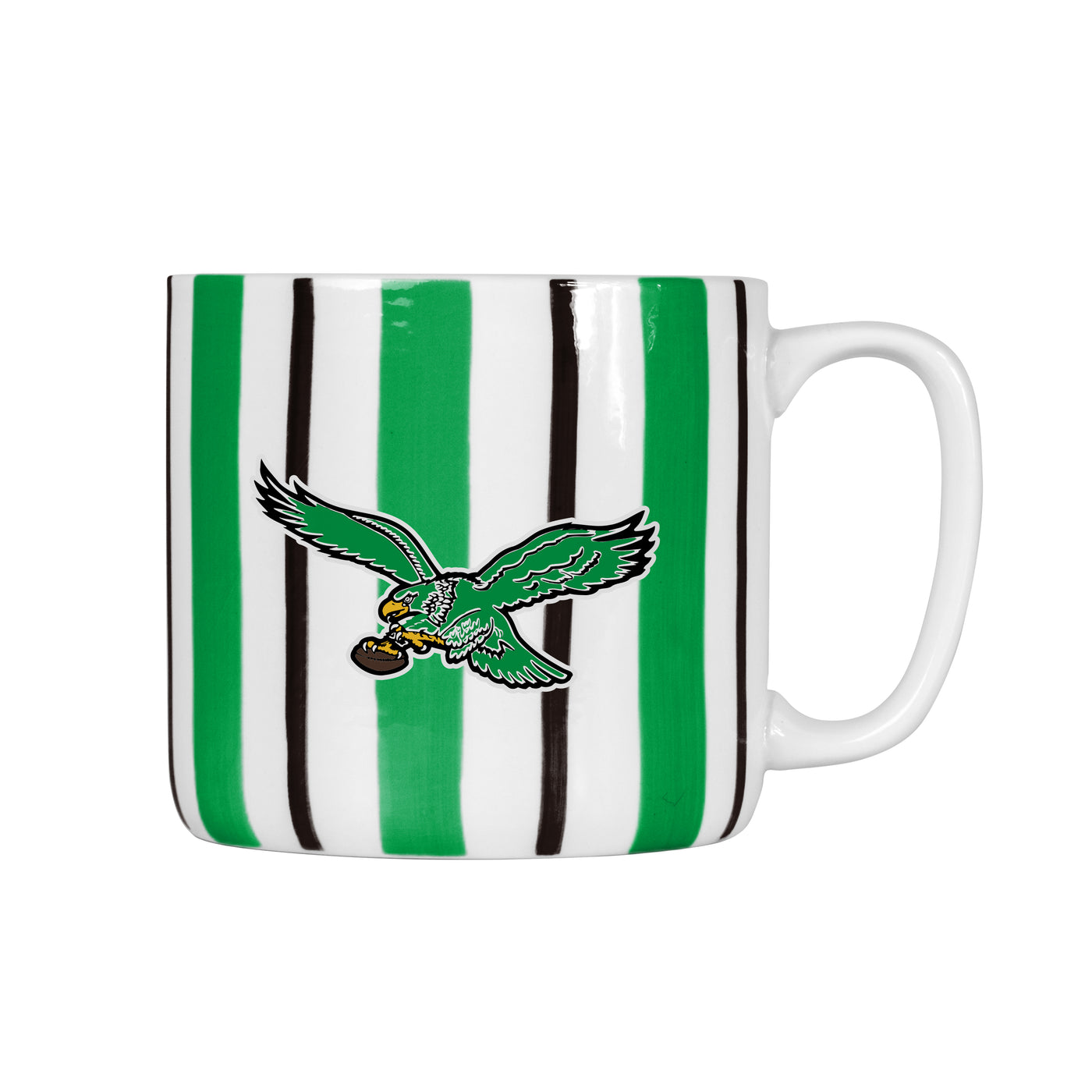 Philadelphia Eagles Vintage 16oz Brushstroke Stripe Mug
