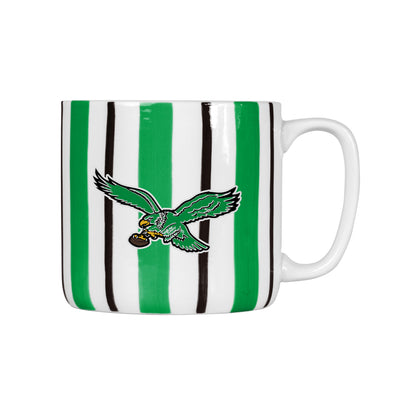 Philadelphia Eagles Vintage 16oz Brushstroke Stripe Mug