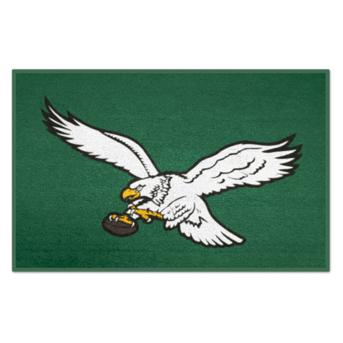 Philadelphia Eagles retro starter mat by Logo Brands, featuring team logo and classic design for fan display.