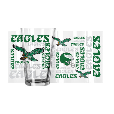 Philadelphia Eagles Retro 16oz Spirit Pint Glass