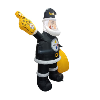 Pittsburgh Steelers Santa Claus Yard Inflatable - Logo Brands