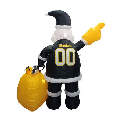 Pittsburgh Steelers Santa Claus Yard Inflatable - Logo Brands