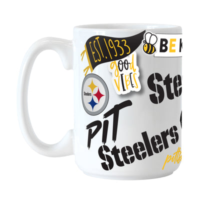 Pittsburgh Steelers 15oz Native Sublimated Mug - Logo Brands