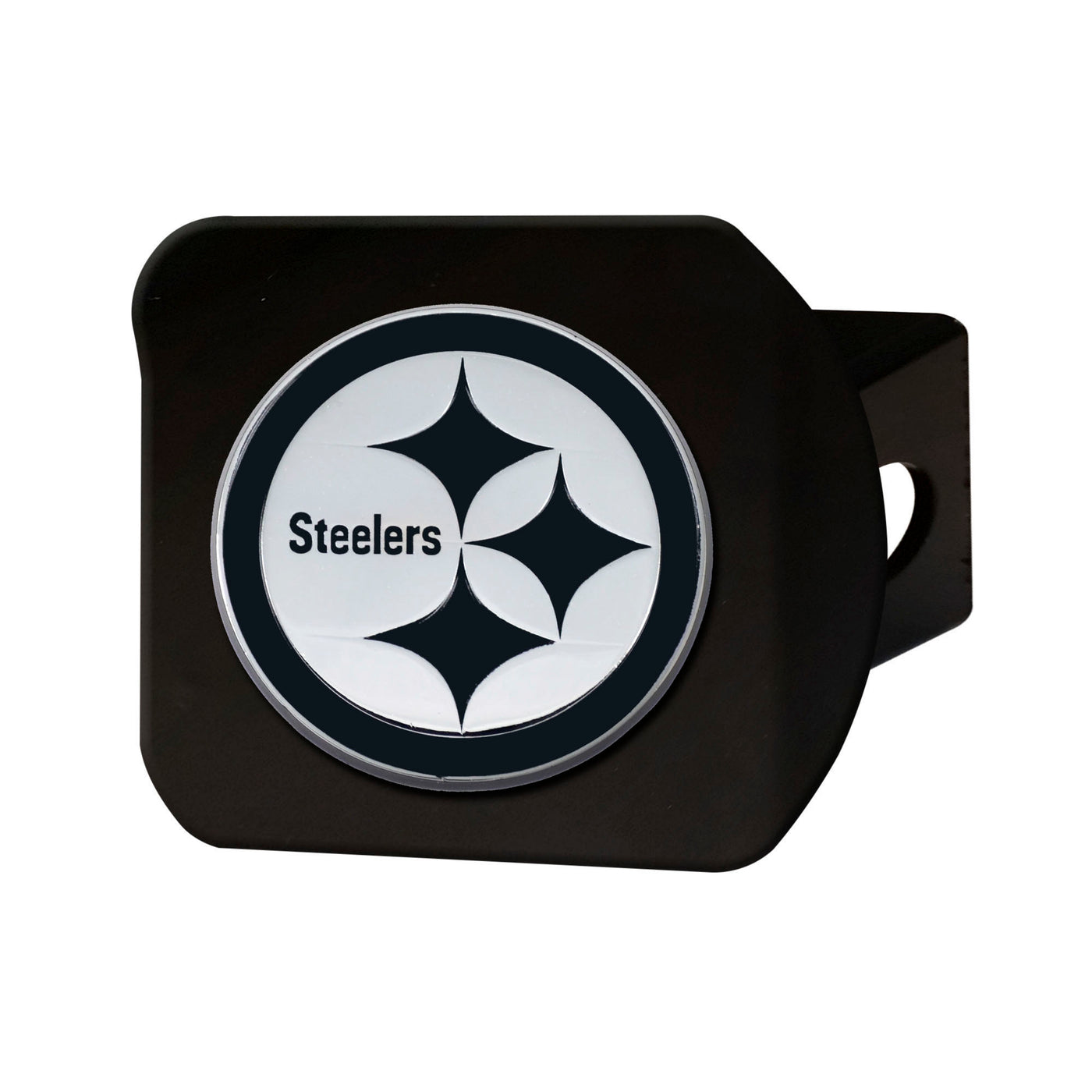 NFL - Pittsburgh Steelers Chrome on Black Hitch Cover
