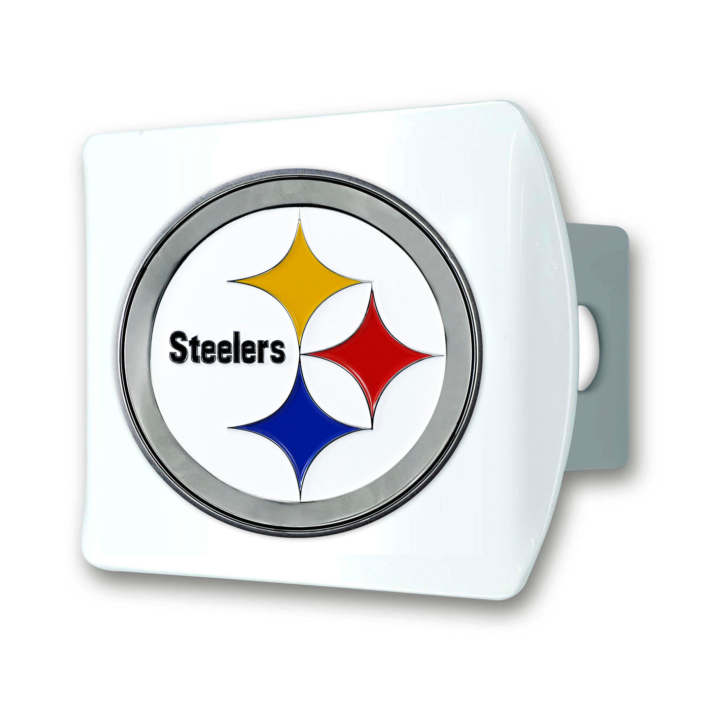 NFL - Pittsburgh Steelers Color on White Hitch Cover