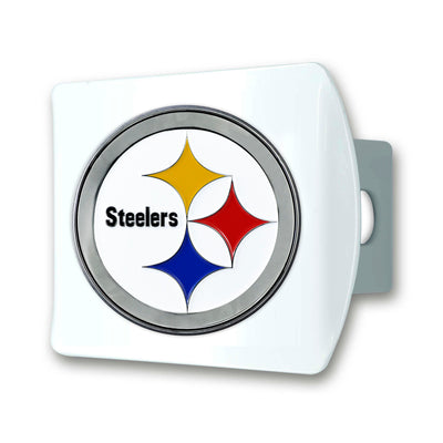 NFL - Pittsburgh Steelers Color on White Hitch Cover